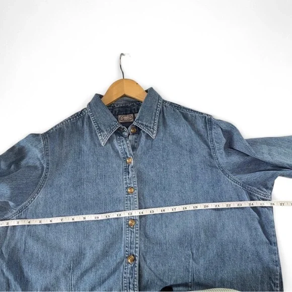 Authentic Vintage Carolina Blues Denim Shirt Button Down | Size 20W - Picture 6 of 7